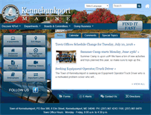 Tablet Screenshot of kennebunkportme.gov